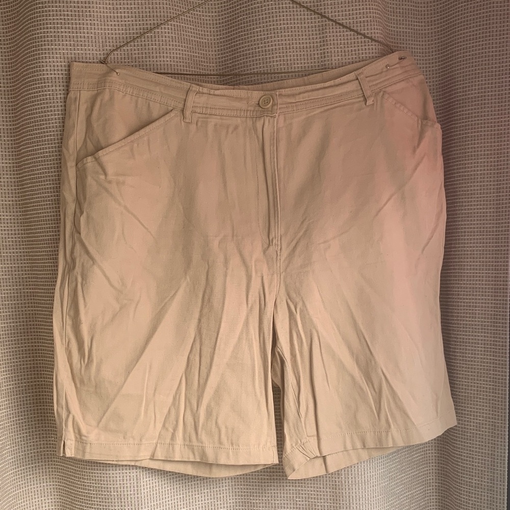 White Stag Beige Women's Bermuda Shorts